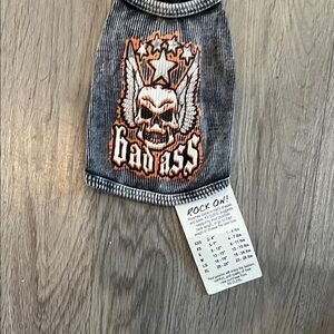 Edgy Skull Graphic Dog Shirt